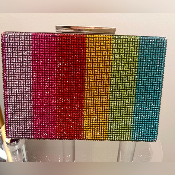 Rainbow Rhinestone Clutch - Picture 4 of 8
